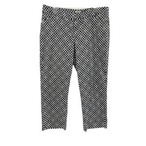 Laundry by‎ Shelli Segal Pants Womens Size 12 Black White Cropped Slacks Pockets